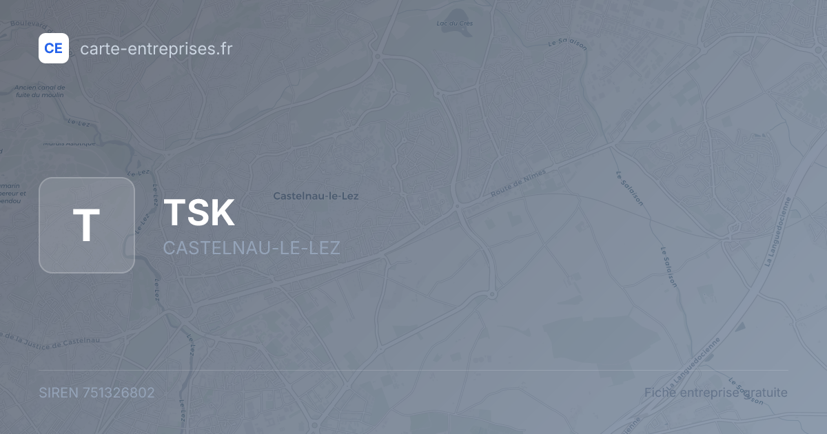 TSK — 751326802 — fiche entreprise