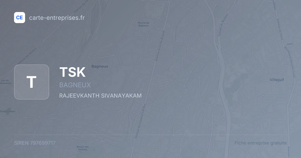 TSK — 797699717 — fiche entreprise