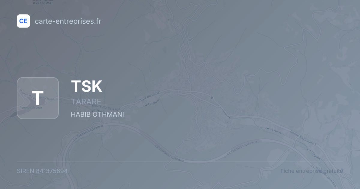 TSK — 841375694 — fiche entreprise