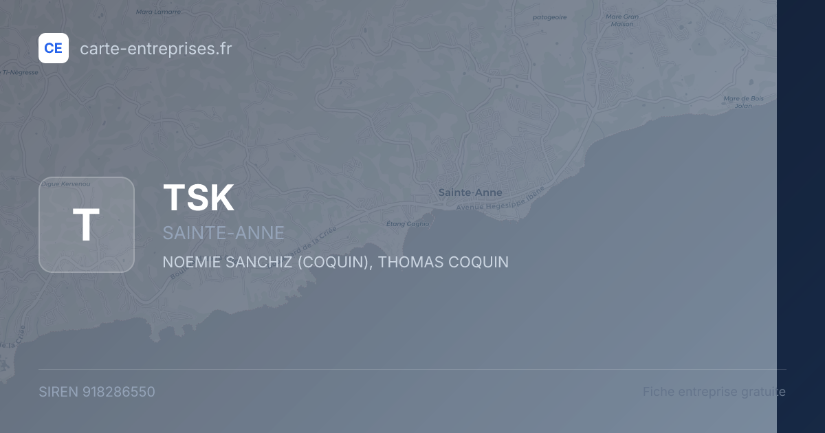 TSK — 918286550 — fiche entreprise