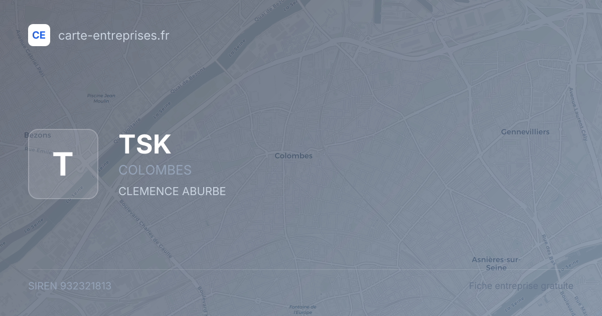 TSK — 932321813 — fiche entreprise