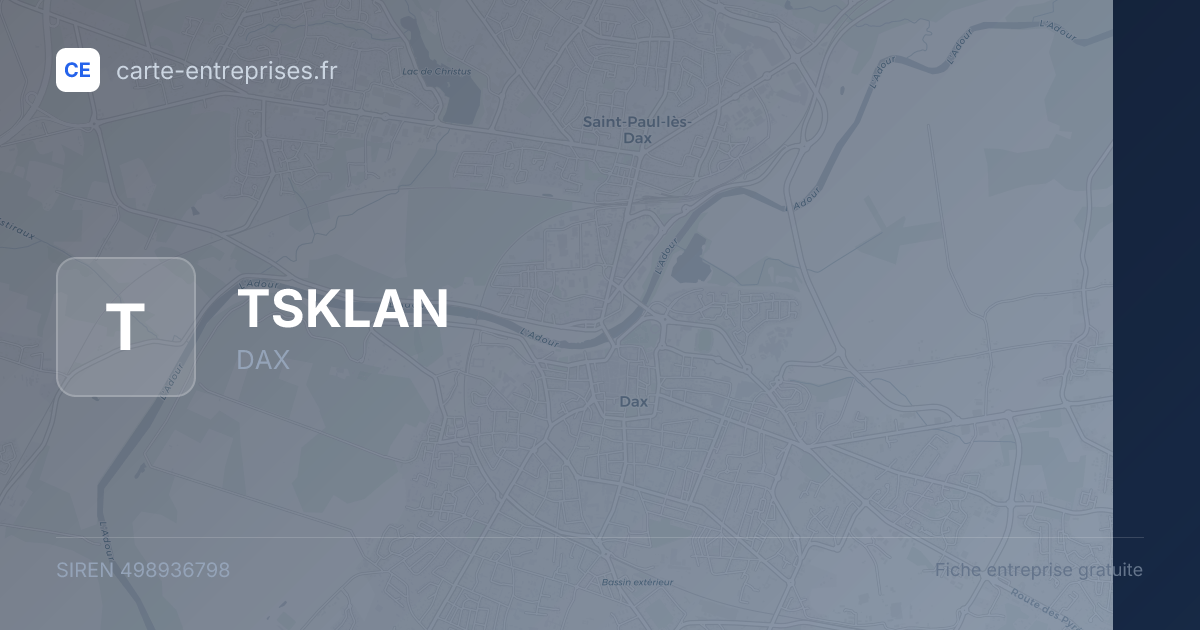 TSKLAN — 498936798 — fiche entreprise