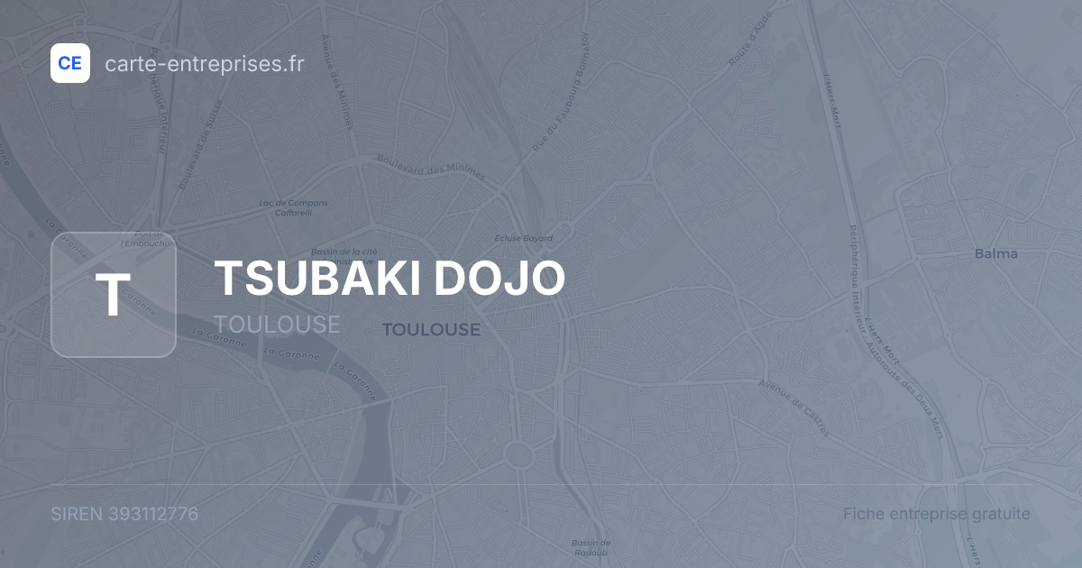 TSUBAKI DOJO — 393112776 — fiche entreprise