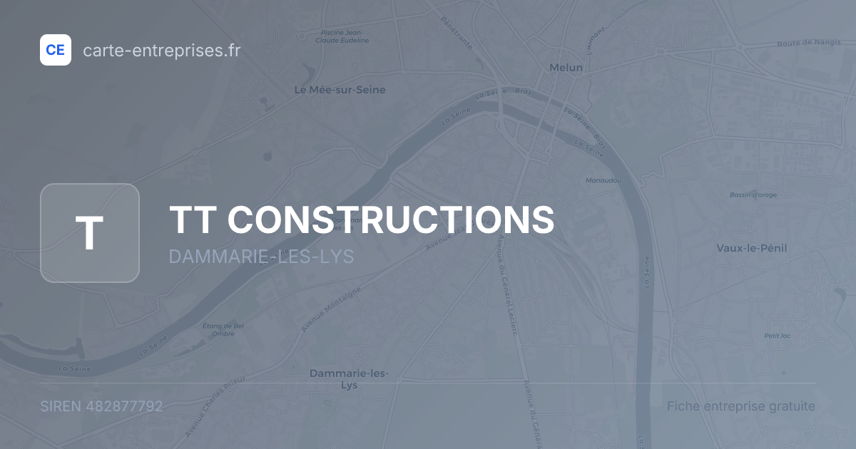 TT CONSTRUCTIONS — 482877792 — fiche entreprise