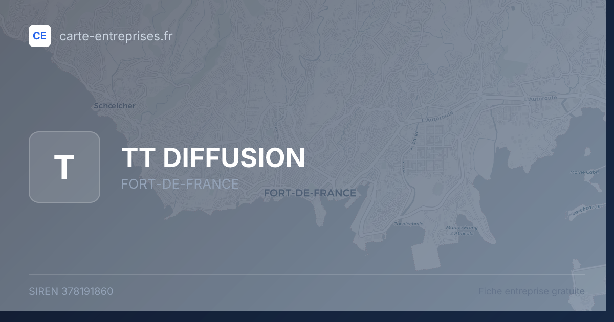 TT DIFFUSION — 378191860 — fiche entreprise