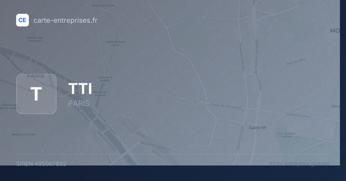 TTI — 495007932 — fiche entreprise