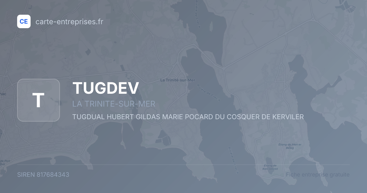 TUGDEV — 817684343 — fiche entreprise
