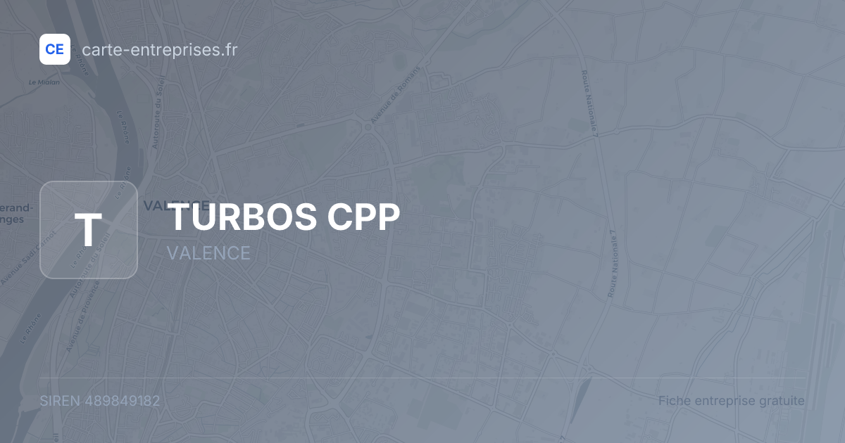 TURBOS CPP — 489849182 — fiche entreprise