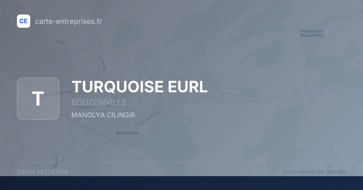 TURQUOISE EURL — 482247616 — fiche entreprise