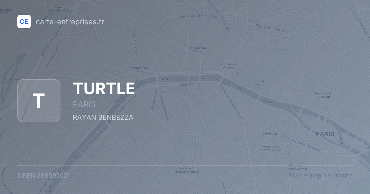 TURTLE — 898095021 — fiche entreprise