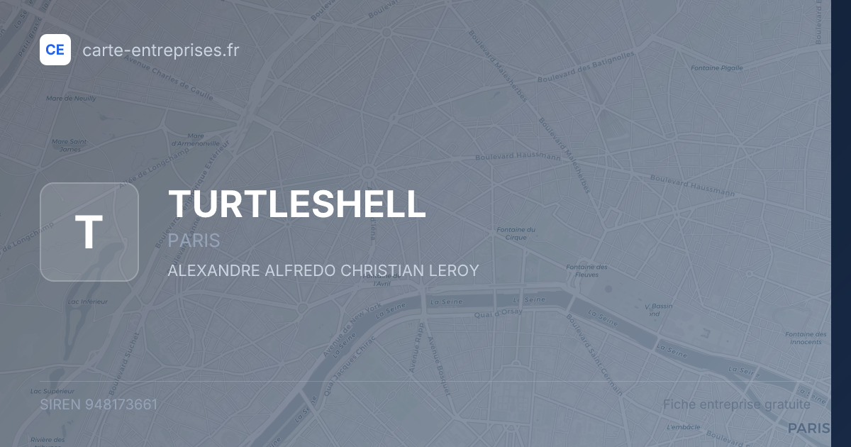 TURTLESHELL — 948173661 — fiche entreprise