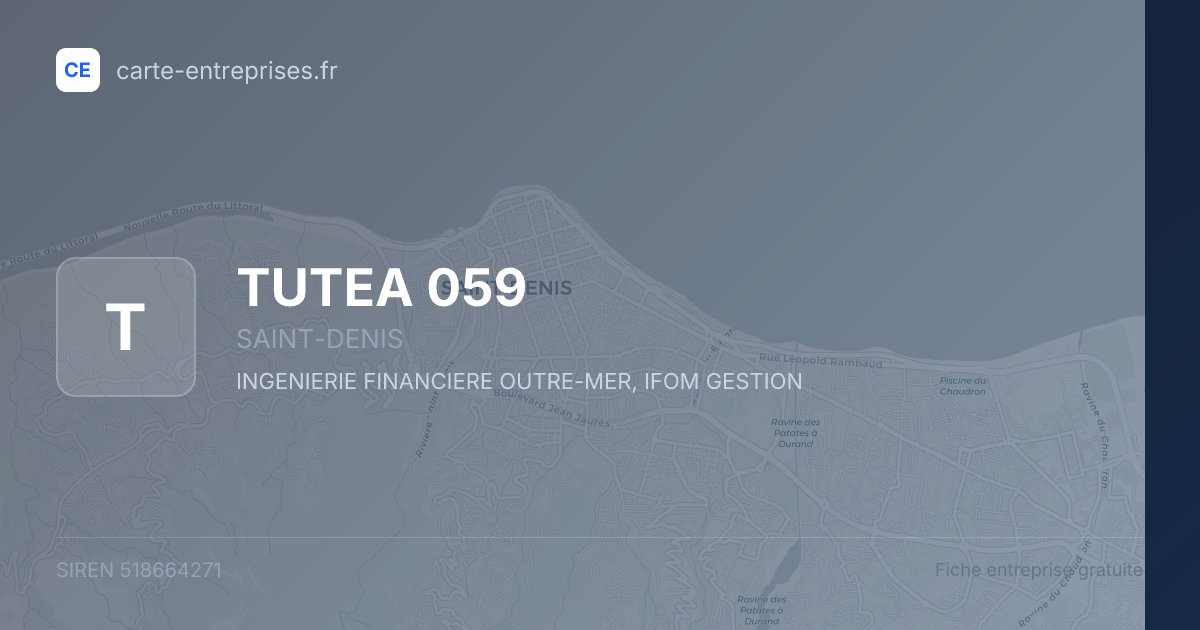 TUTEA 059 — 518664271 — fiche entreprise