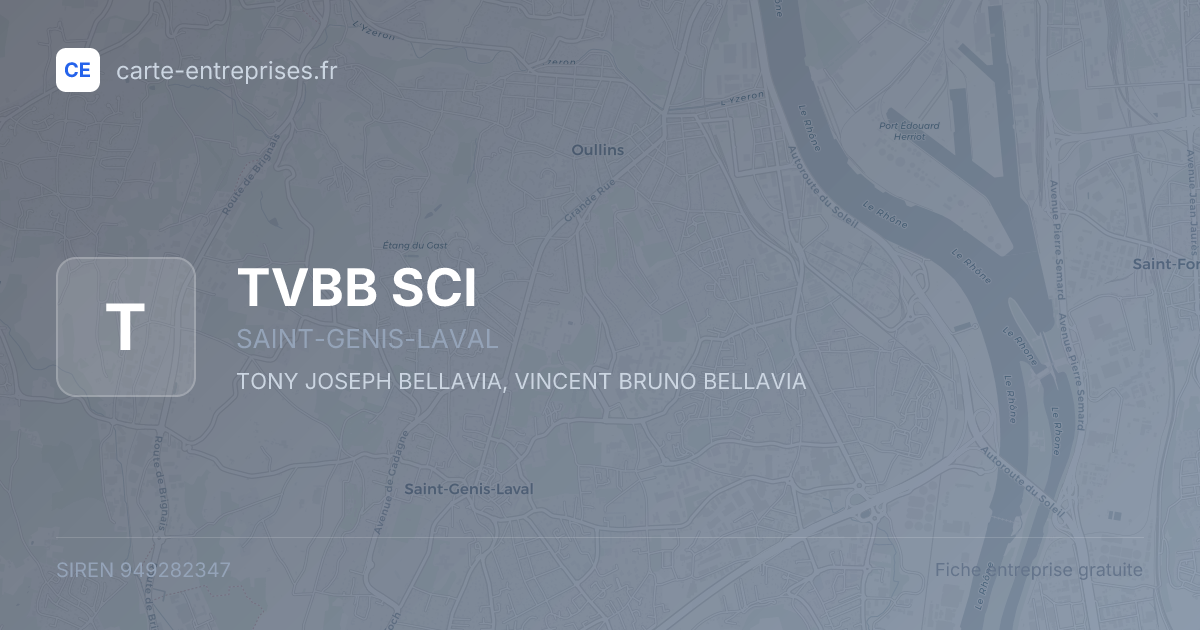 TVBB SCI — 949282347 — fiche entreprise