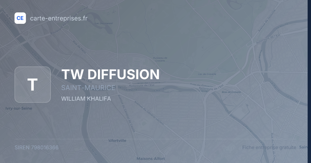 TW DIFFUSION — 798016366 — fiche entreprise