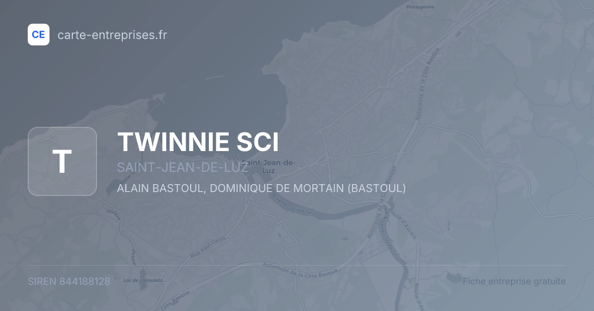 TWINNIE SCI — 844188128 — fiche entreprise