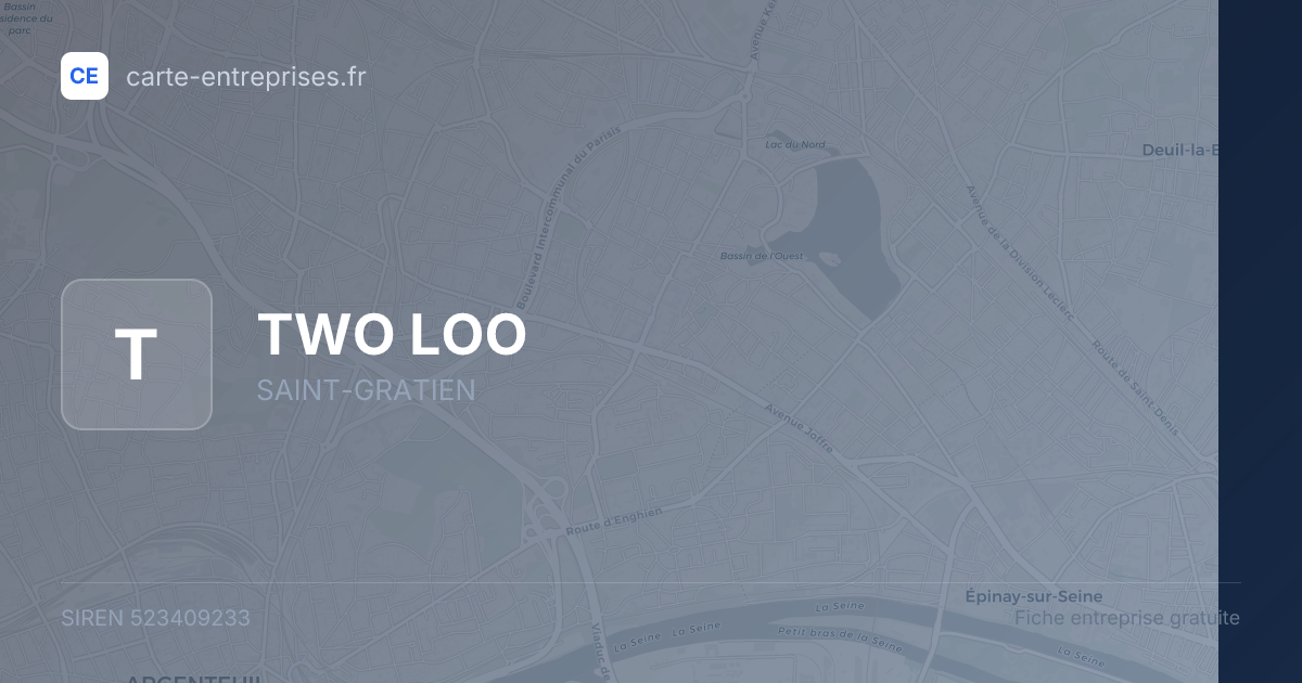 TWO LOO — 523409233 — fiche entreprise