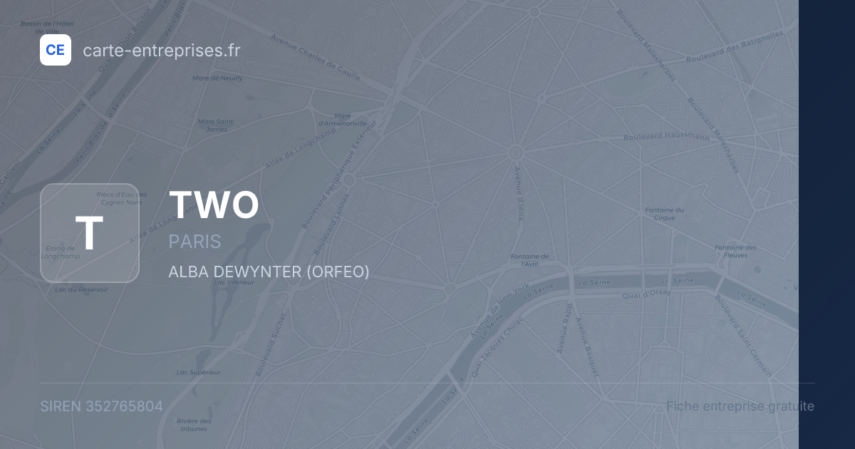 TWO — 352765804 — fiche entreprise