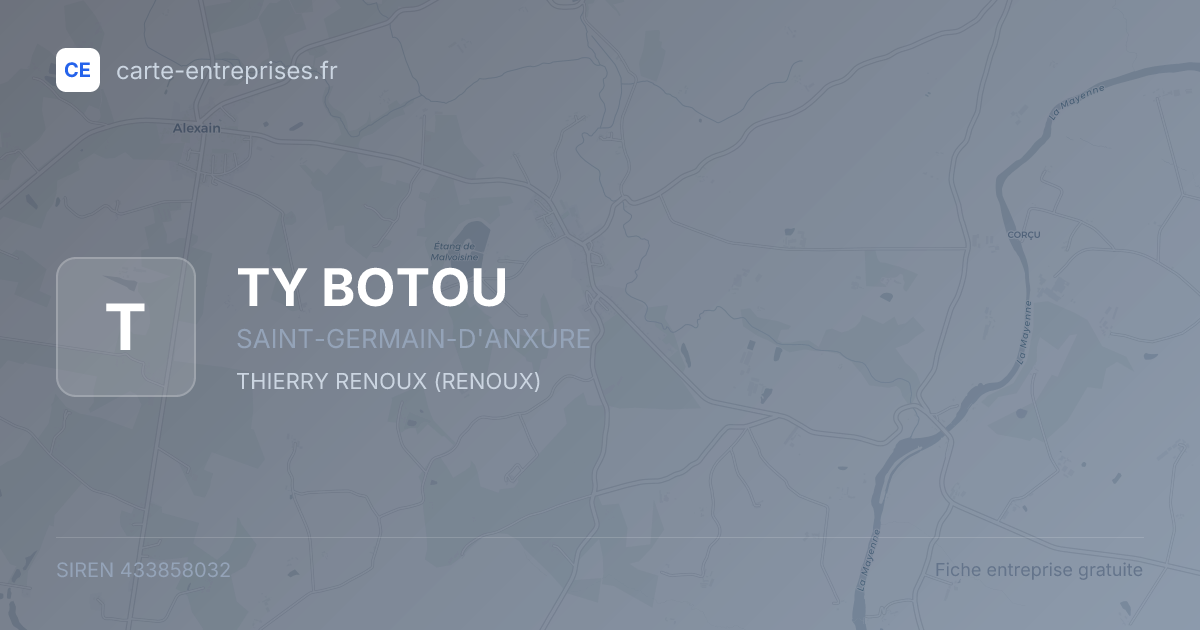 TY BOTOU — 433858032 — fiche entreprise
