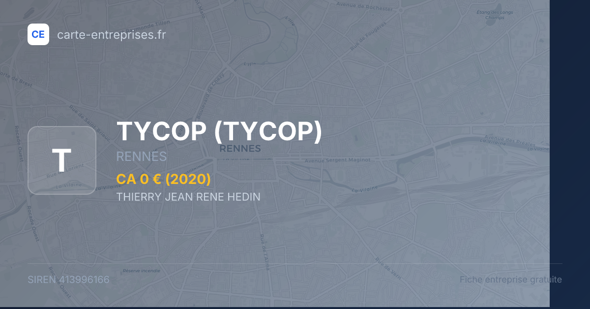 TYCOP — 413996166 — fiche entreprise
