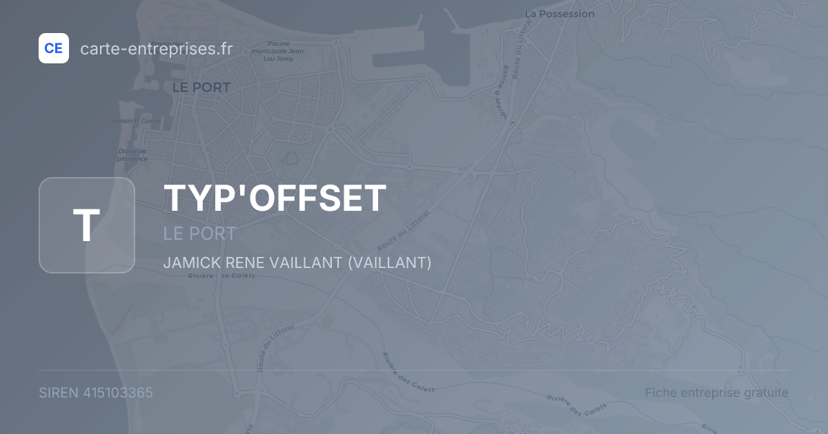 TYP'OFFSET — 415103365 — fiche entreprise