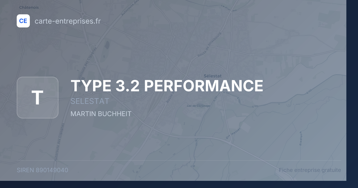 TYPE 3.2 PERFORMANCE — 890149040 — fiche entreprise