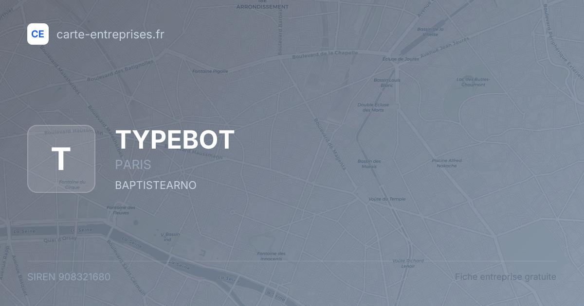 TYPEBOT — 908321680 — fiche entreprise