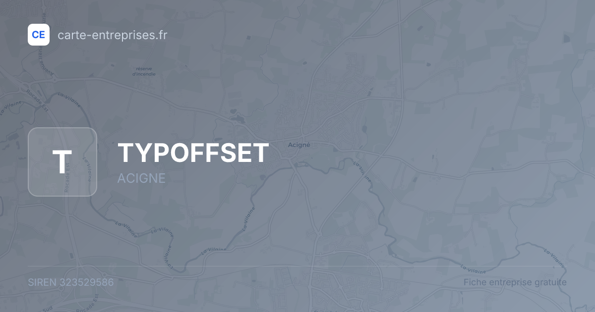 TYPOFFSET — 323529586 — fiche entreprise