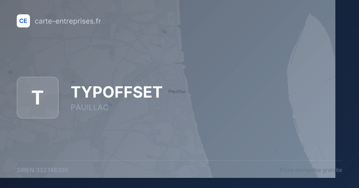 TYPOFFSET — 332746395 — fiche entreprise