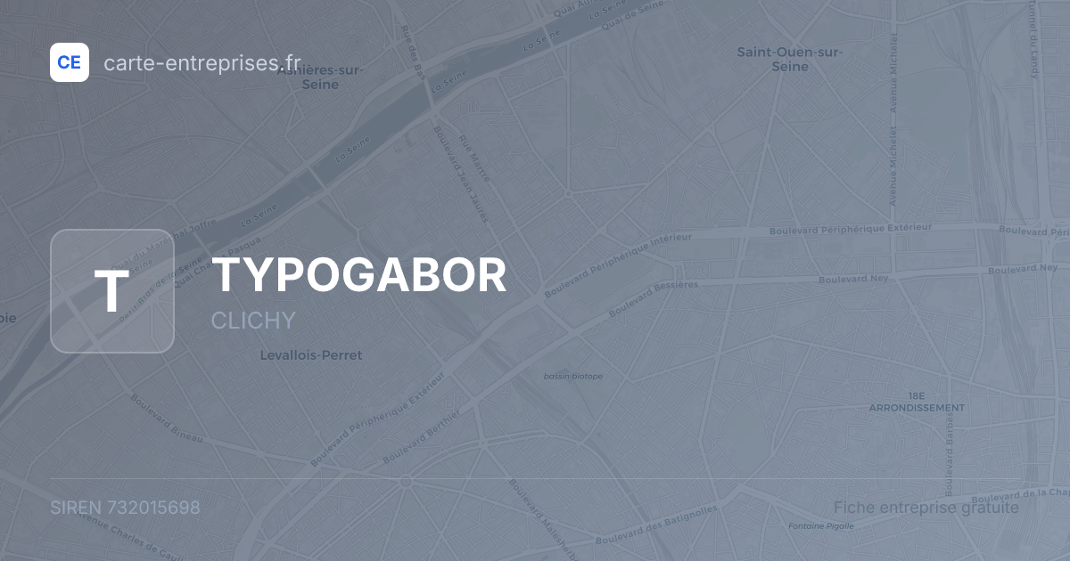 TYPOGABOR — 732015698 — fiche entreprise