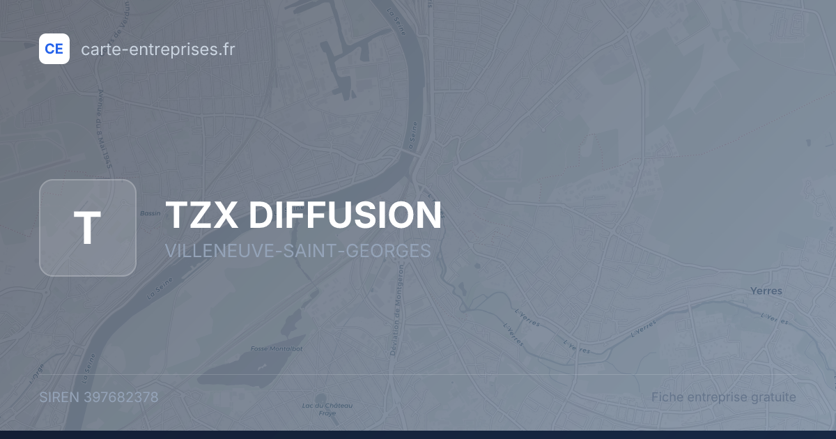 TZX DIFFUSION — 397682378 — fiche entreprise