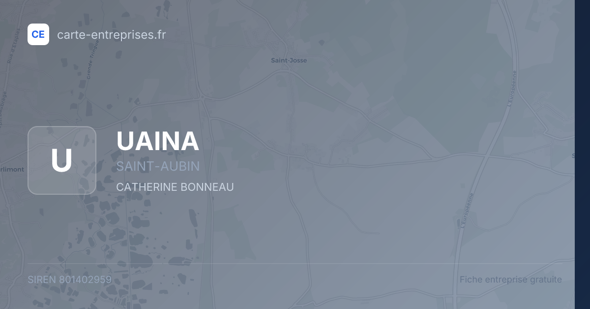 UAINA — 801402959 — fiche entreprise