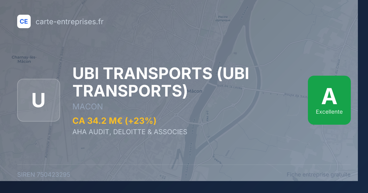 UBI TRANSPORTS (UBI TRANSPORTS) — 750423295 — fiche entreprise