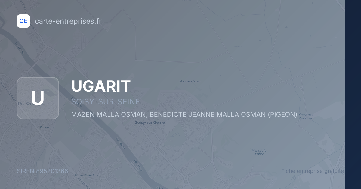UGARIT — 895201366 — fiche entreprise