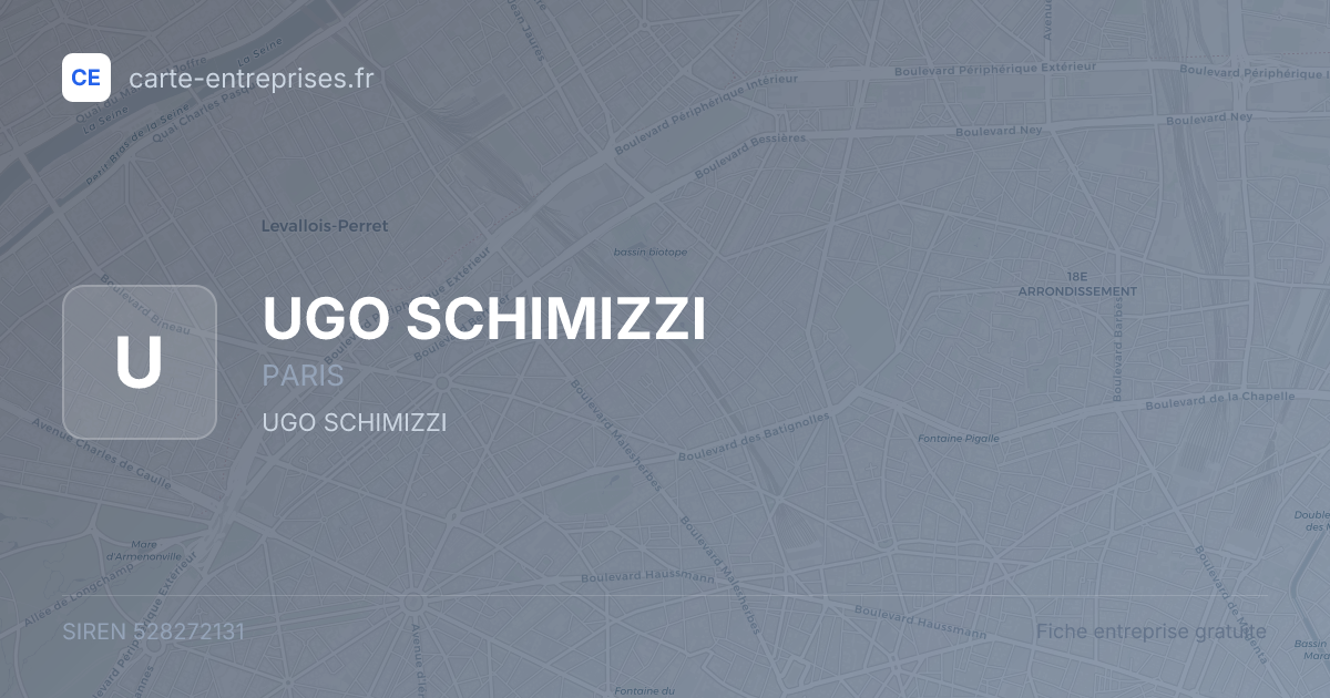 UGO SCHIMIZZI — 528272131 — fiche entreprise