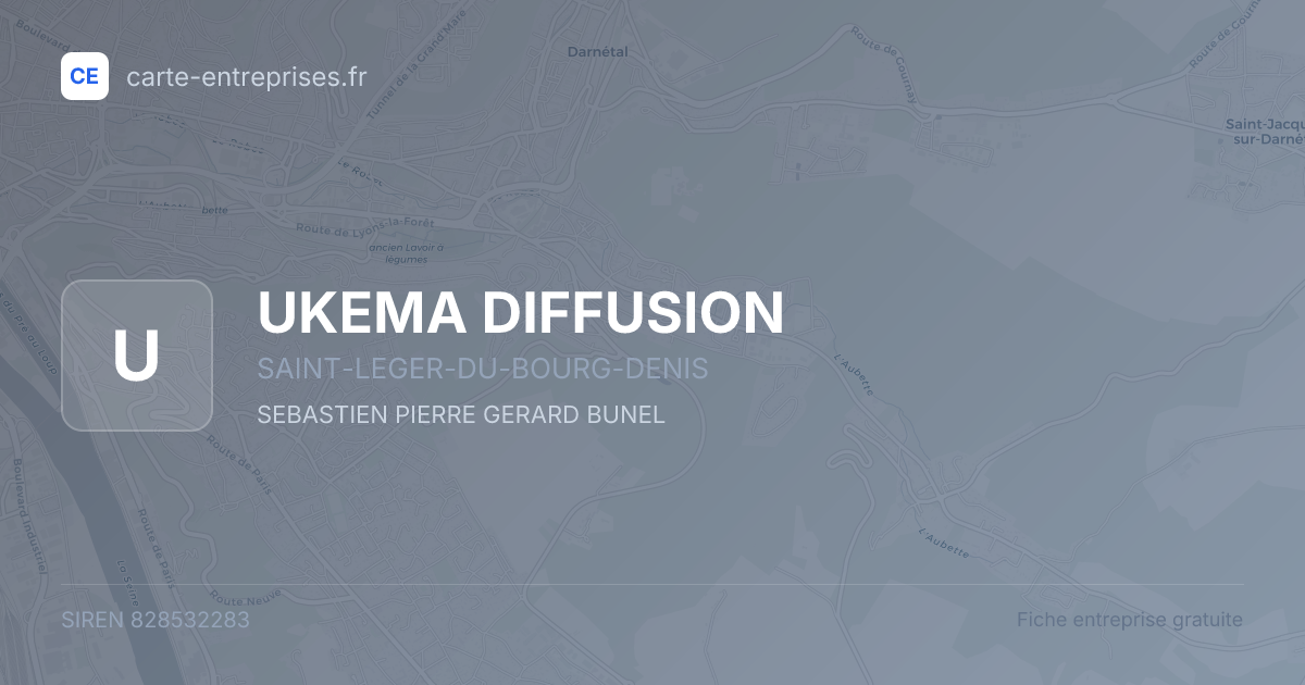 UKEMA DIFFUSION — 828532283 — fiche entreprise