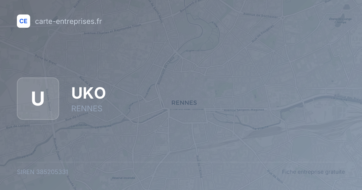UKO — 385205331 — fiche entreprise