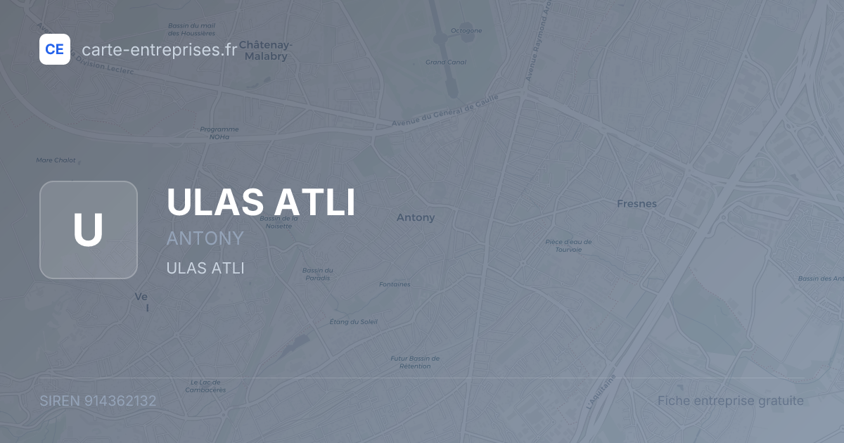 ULAS ATLI — 914362132 — fiche entreprise