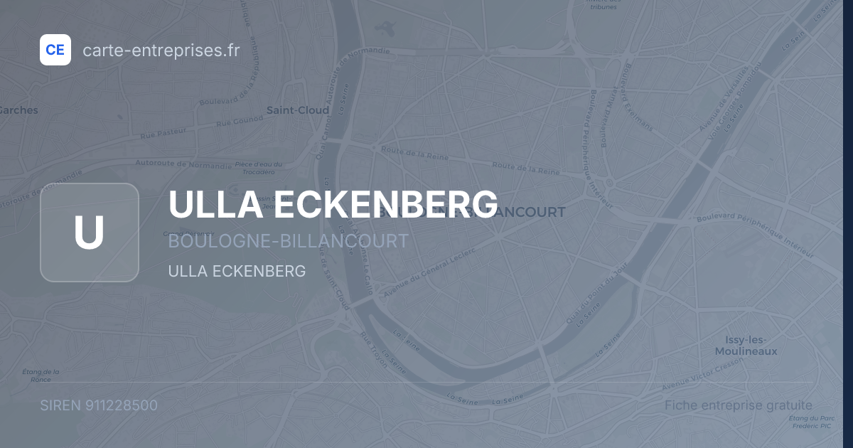 ULLA ECKENBERG — 911228500 — fiche entreprise