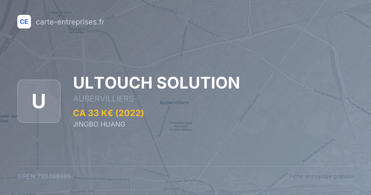 ULTOUCH SOLUTION — 799498985 — fiche entreprise