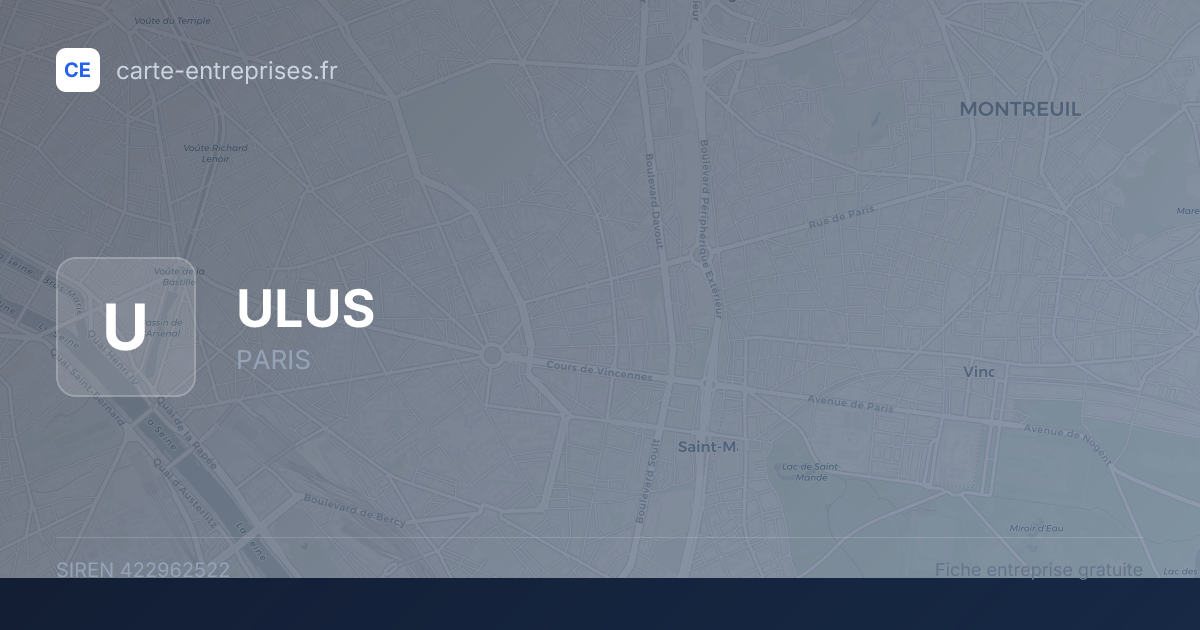 ULUS — 422962522 — fiche entreprise
