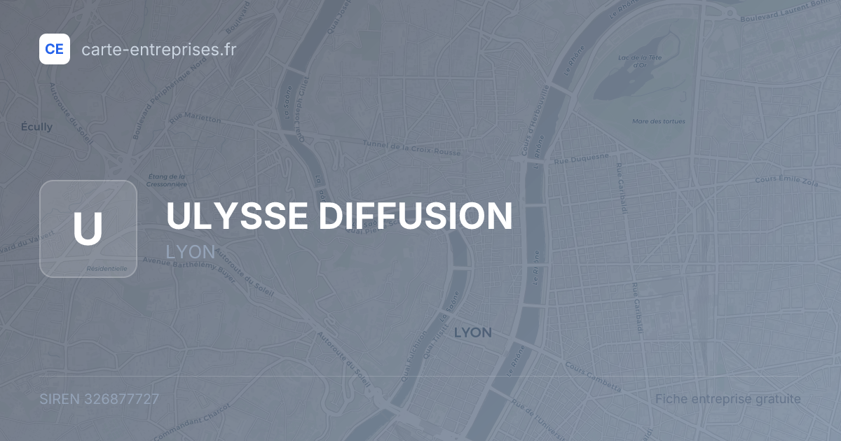 ULYSSE DIFFUSION — 326877727 — fiche entreprise
