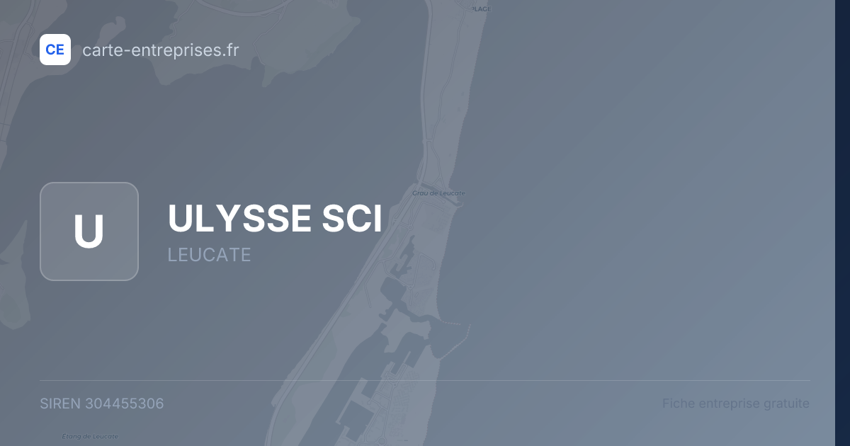 ULYSSE SCI — 304455306 — fiche entreprise