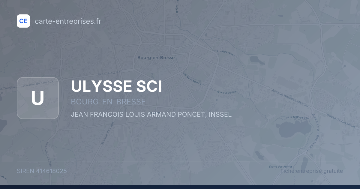 ULYSSE SCI — 414618025 — fiche entreprise