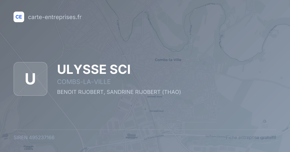 ULYSSE SCI — 495237166 — fiche entreprise