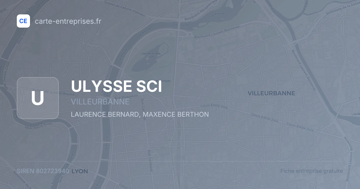 ULYSSE SCI — 802723940 — fiche entreprise