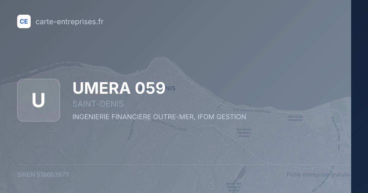 UMERA 059 — 518663877 — fiche entreprise