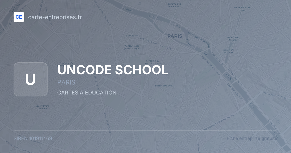 UNCODE SCHOOL — 101911469 — fiche entreprise