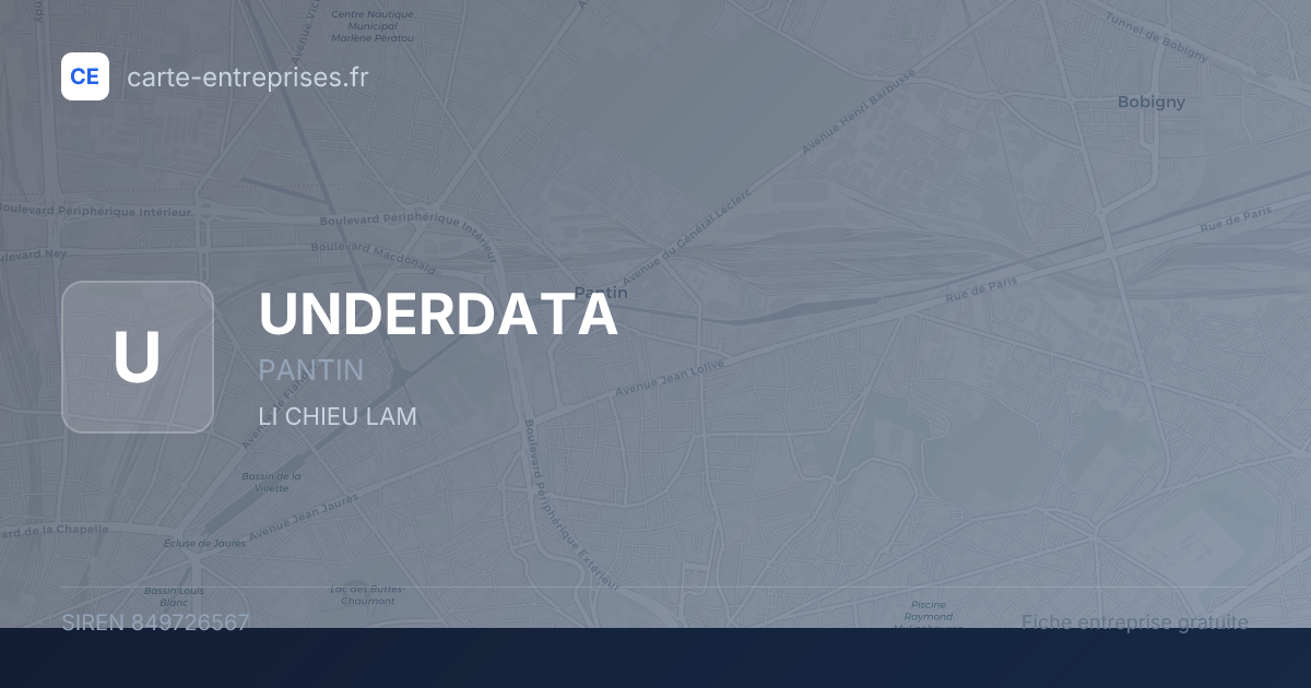 UNDERDATA — 849726567 — fiche entreprise