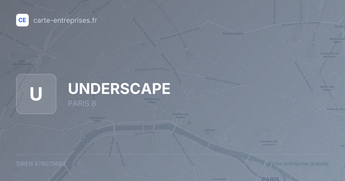 UNDERSCAPE — 478075682 — fiche entreprise