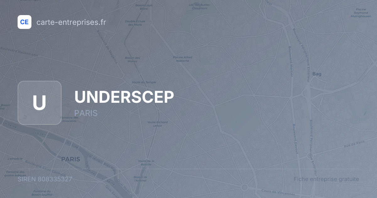 UNDERSCEP — 808335327 — fiche entreprise
